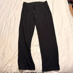 Athletic Works Black Cropped Sweatpants - Size S (4-6)